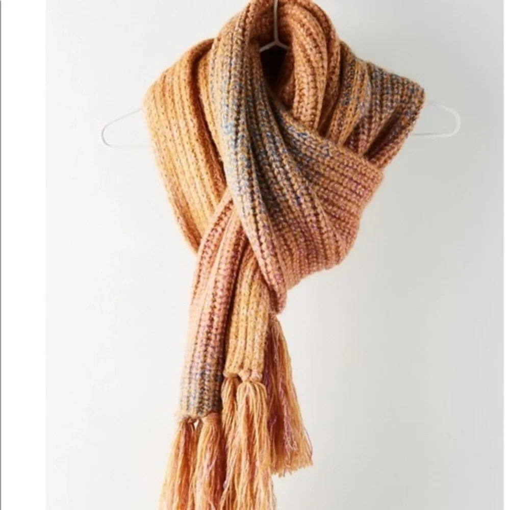 Anthropologie Celeste Ribbed Scarf